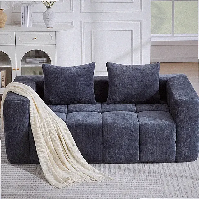 72" Loveseat Boneless Couch Cloud Sectional Couch W/ Deep Seat High-Density