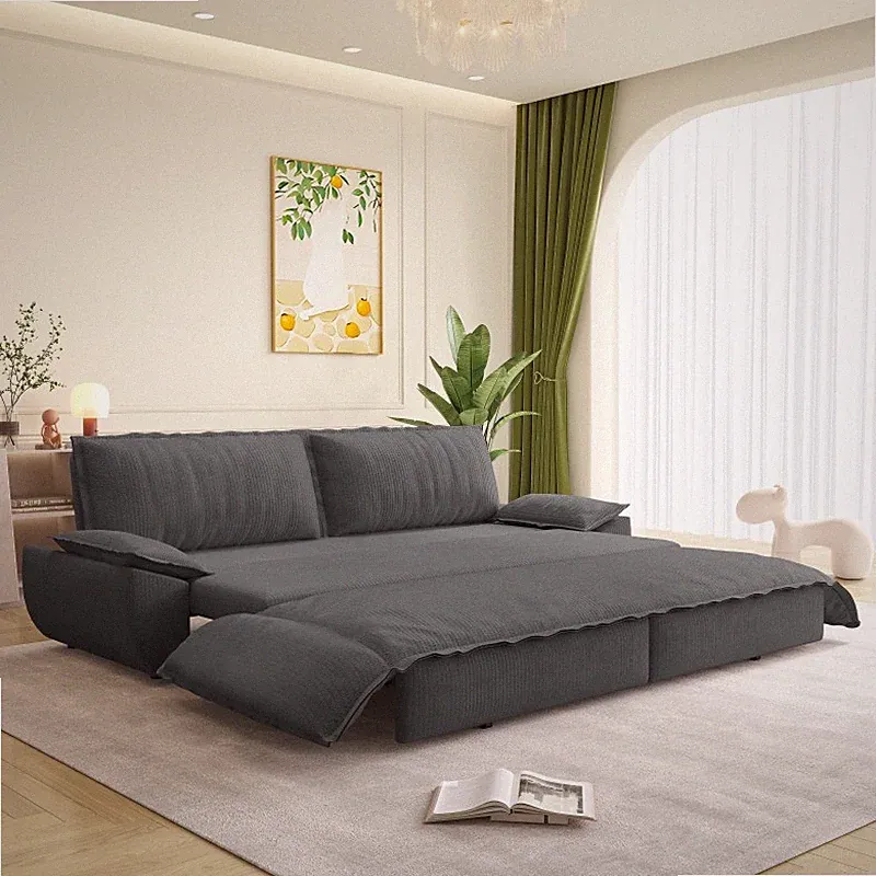 73.2" Queen Pull Out Sofa Bed,3-in-1 Convertible Sleeper Sofa,Multi-Functional