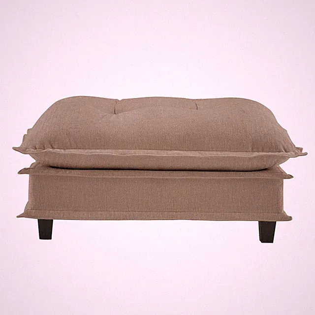 73" Ottoman, Light Coffee Chenille, Modular Sofa Sectional