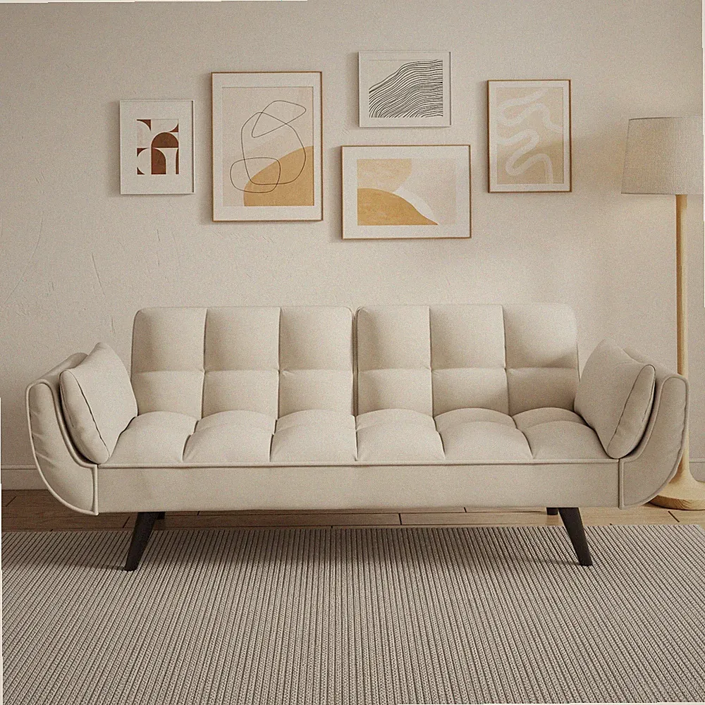 74" Convertible Sofa Bed for Small Space