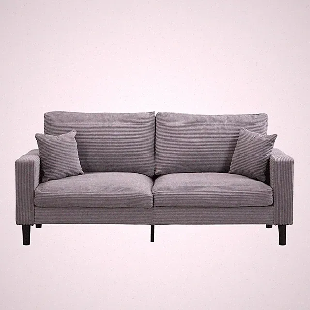74" High Resilience three seater Sofa,Wooden Frame 3 Seat Sofa,Comfy ,Modern Uph