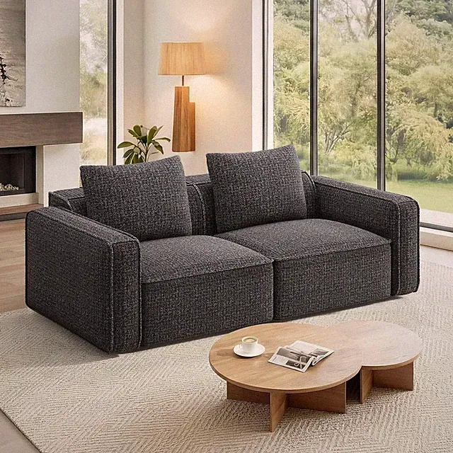75" Loveseat Chenille Love Seat Sofa Small Couch for Small Space