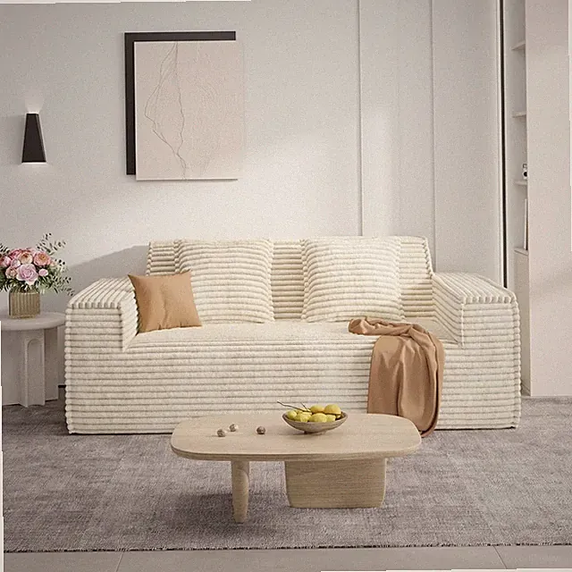 75'' Modern Loveseat Sofa, No Assembly Required fy Deep Seat Couches 1