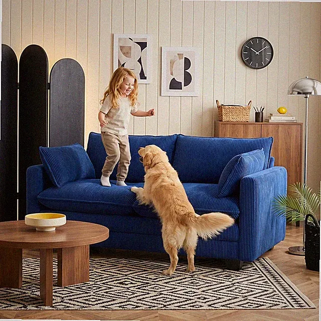 75” Small Cloud Loveseat Couches for Living Room, 2 Seater Love Seat Sofa with C