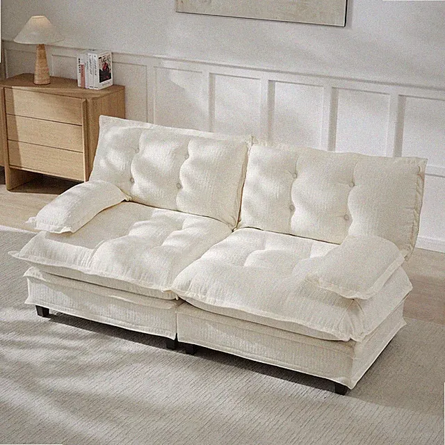 77 in Cloud Sofa Loveseat,Modern Sectional 2-Seats Comfy Couches for Living Room