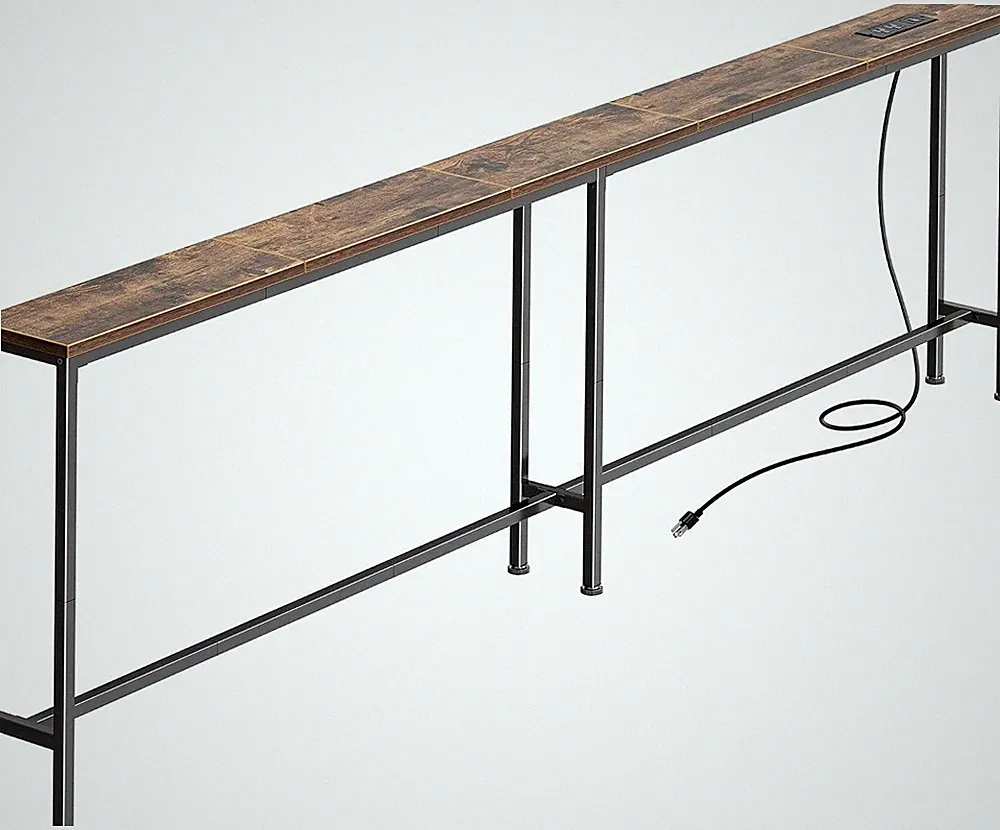 sectional console table
