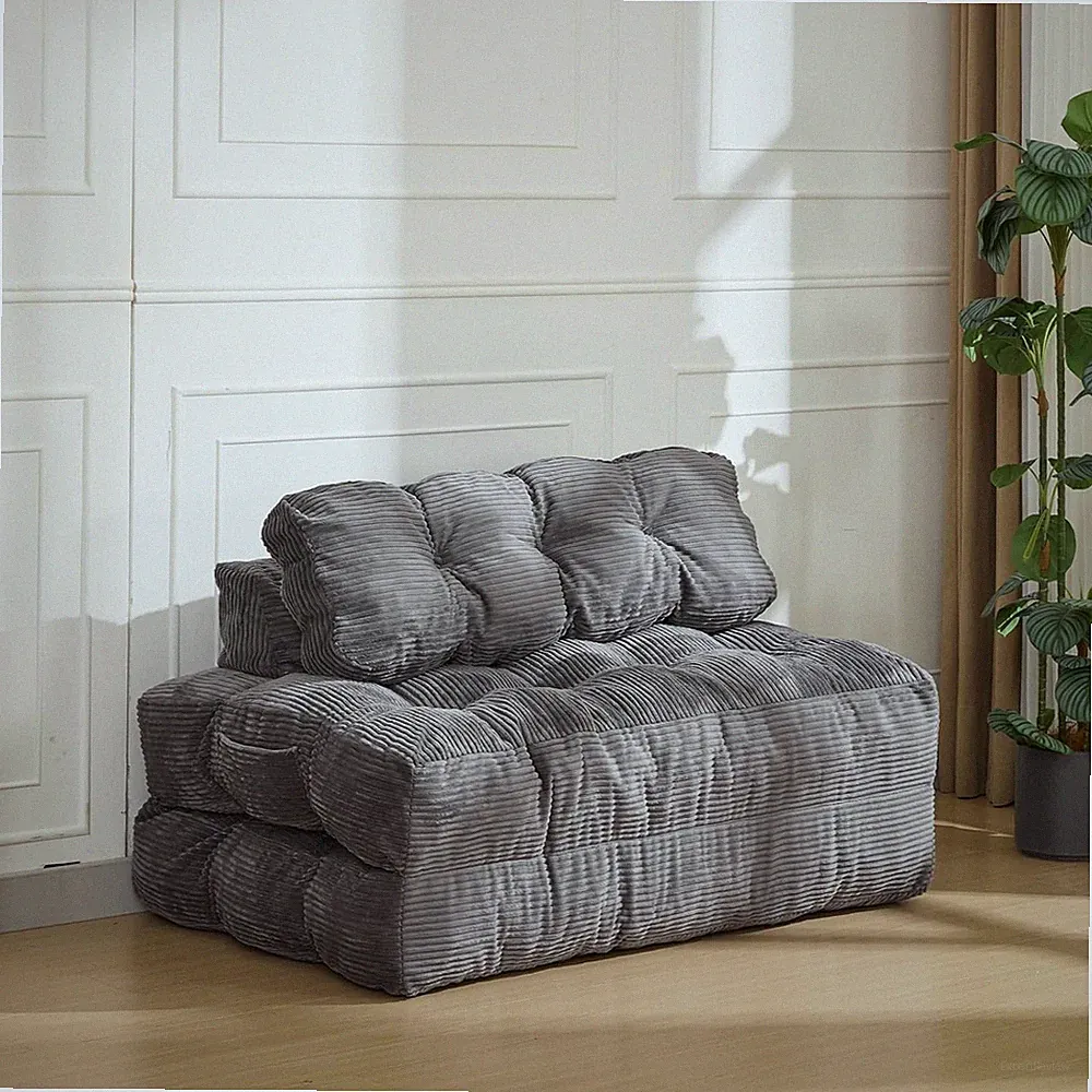 79" X 52" X 8" Inches 3-In-1 Portable Folding Sofa Bed Sleeper Chair with Pillow