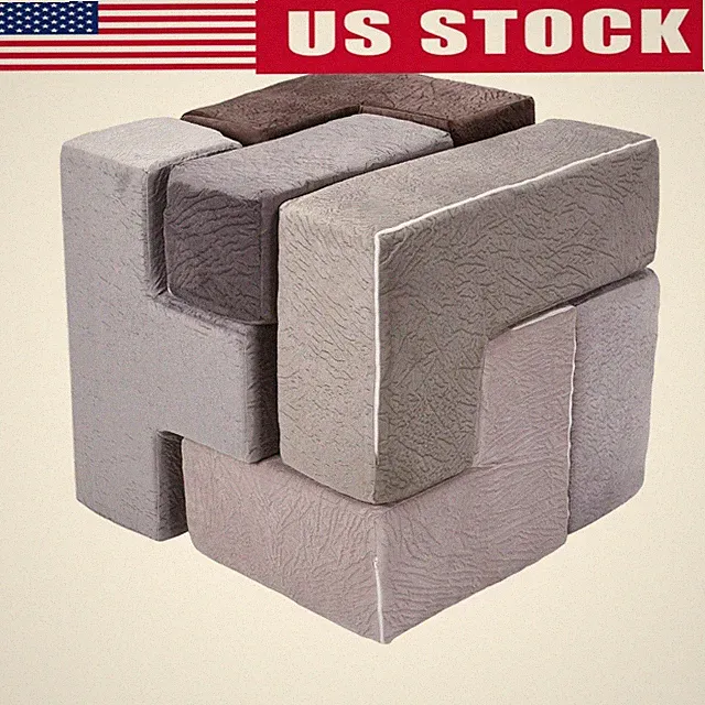 7Pcs Brainy Building Blocks Washable Creativity Sectional Sofa for Children Gift