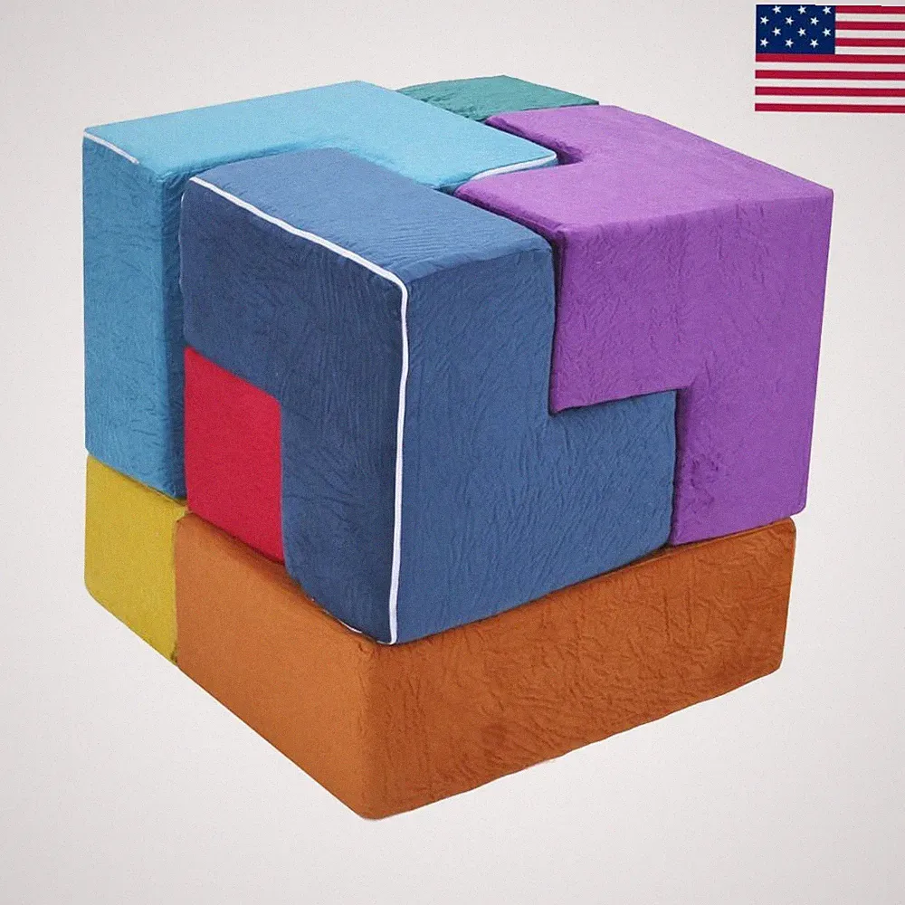 7Pcs Creativity Sectional Sofa Washable Convert Foam Sofa Seat for Children Gift