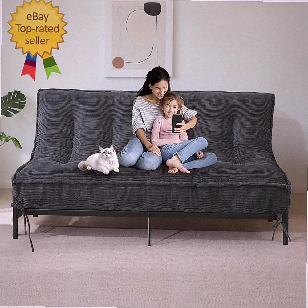 8" Futon Mattress Full Size, Thick Futons Sofa Couch Bed Sleeper Sofa Bed, Floor
