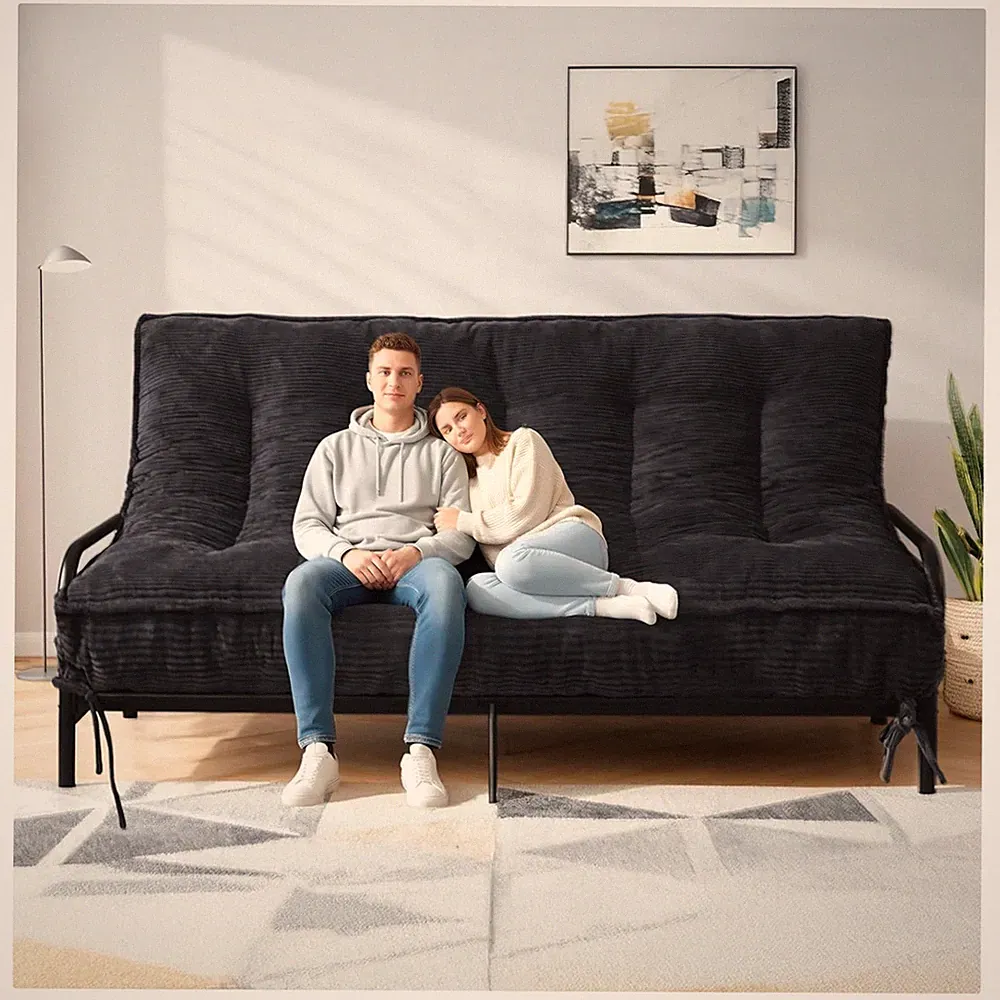 8" Futon Mattress Queen Size, Futons Sofa Bed Sleeper Couch Bed, Folding Matt...