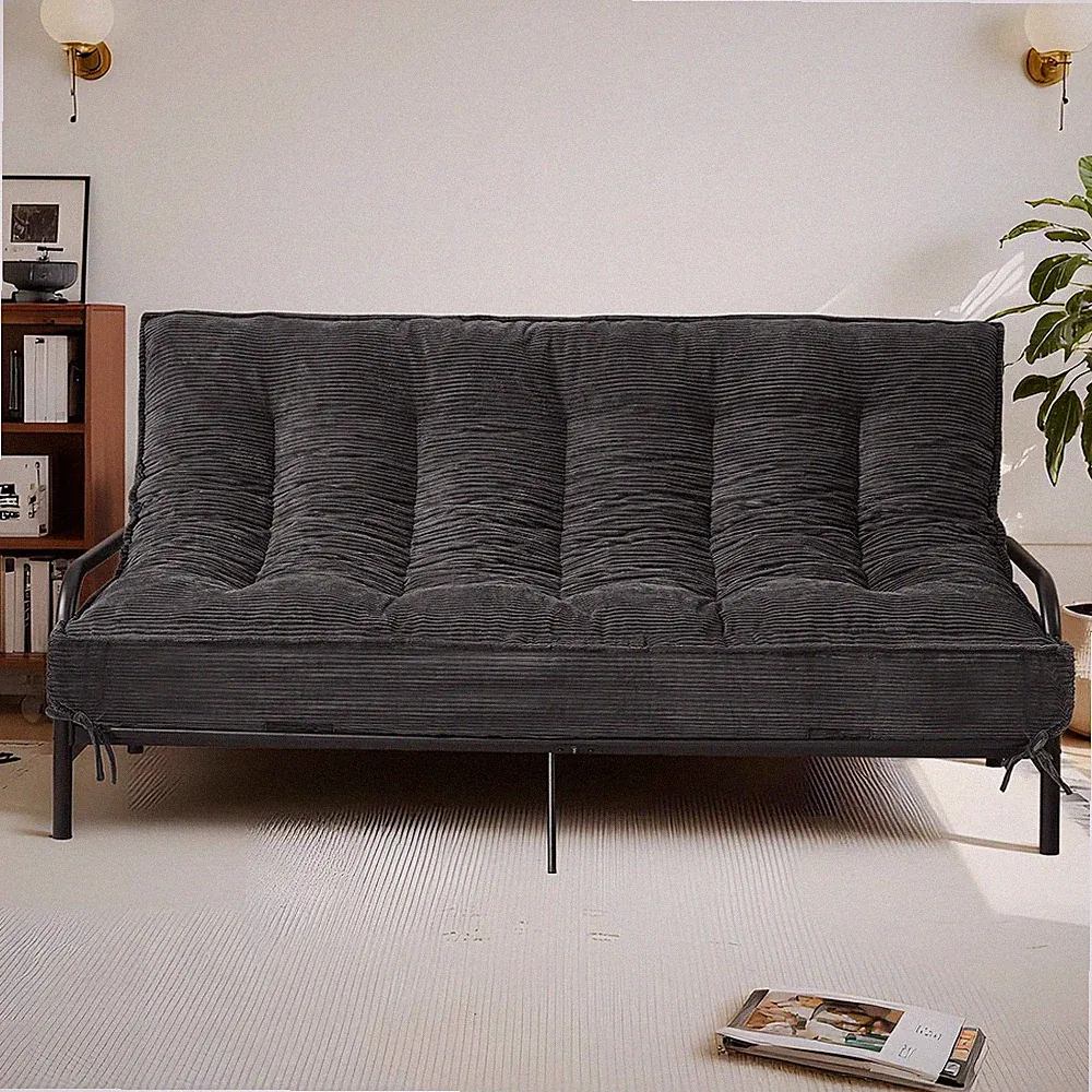 8 Inch Futon Mattress Full Size, Futon Floor Sofa Bed Foldable with Soft