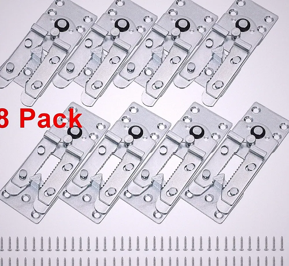 8 Pack Sectional Couch Connectors With Screws Heavy Duty Interlocking Clamps