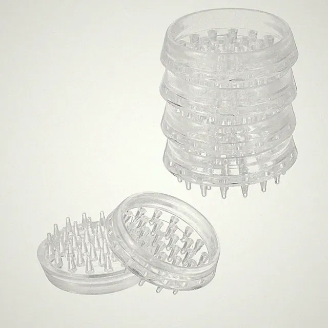 8 Pcs Carpet Protectors Spiked Caster Cups 1.46" Round Spiked Furniture Cup
