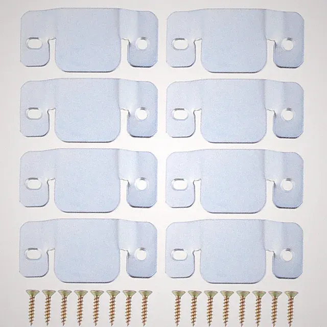 8 Pcs Metal Sofa Connector Brackets Heavy Duty Interlock Furniture with Screws
