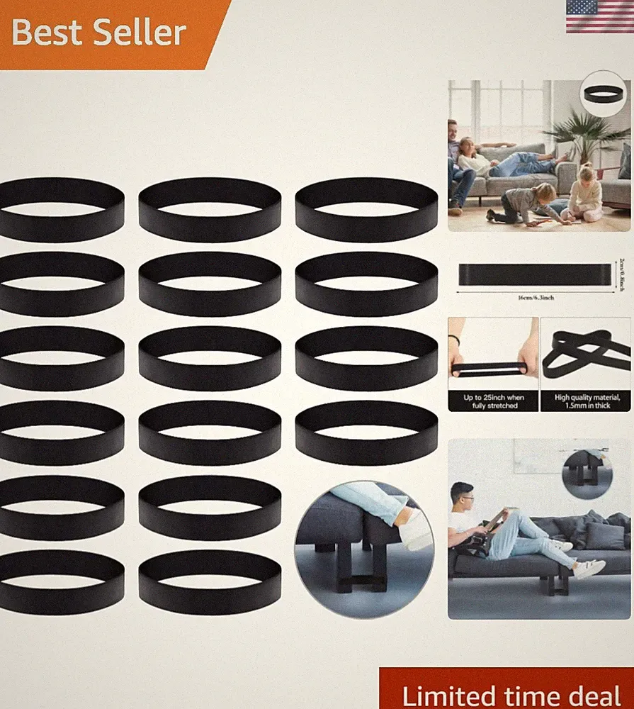 8 Pcs Sectional Couch Connectors Small Sofa Couch Straps Rubber Bands for Sli...