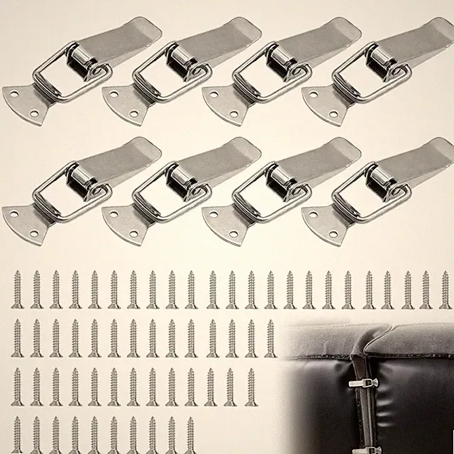 8 PCS Sectional Sofa Connector Bracket 5 Inch Couch Clamp Clips Metal