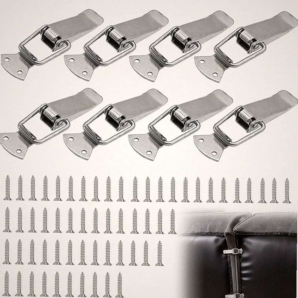 8 PCS Sectional Sofa Connector Bracket with Screws Couch Clamps for Sectional...