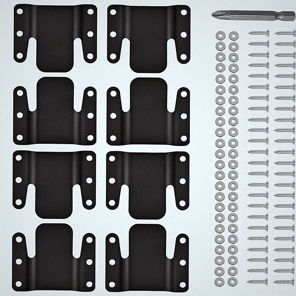 8 PCS Universal Sectional Sofa Interlocking Couch Connector Bracket Hardware
