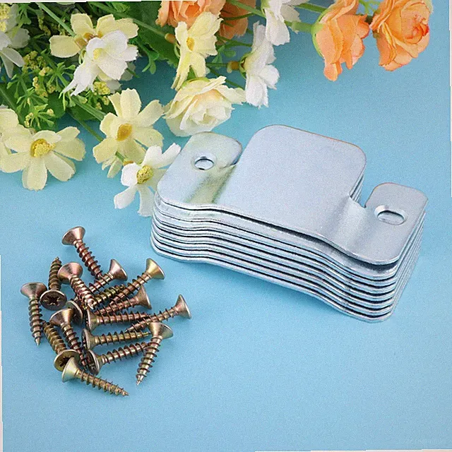 8 Pcs Universal Sofa Connector Brackets Heavy Duty Metal with 16 Pcs Screws