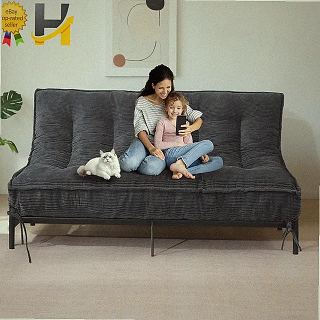 8" Thick Futons Sofa Couch Bed Sleeper Sofa Bed Floor Mattress for Adults