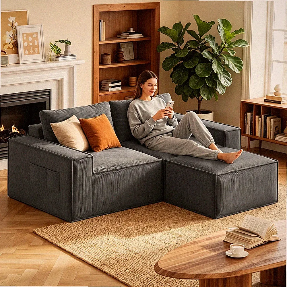 80.3''L L-Shaped Sectional Sofa