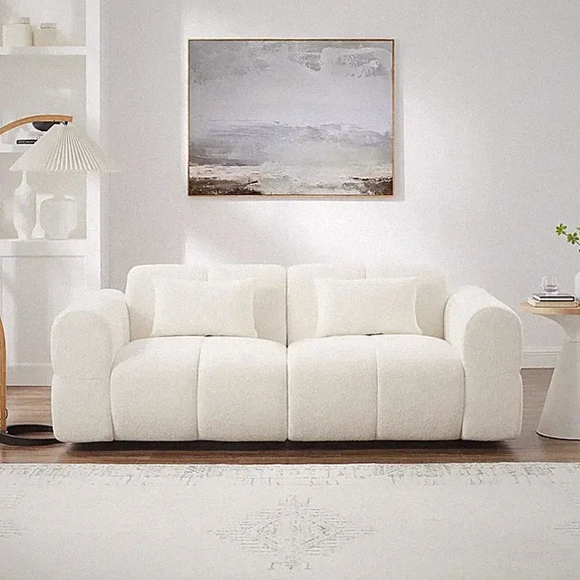 80" Oversized Sofa Couch Modern Deep Seat Love Seat Mid-Century Cloud Couch