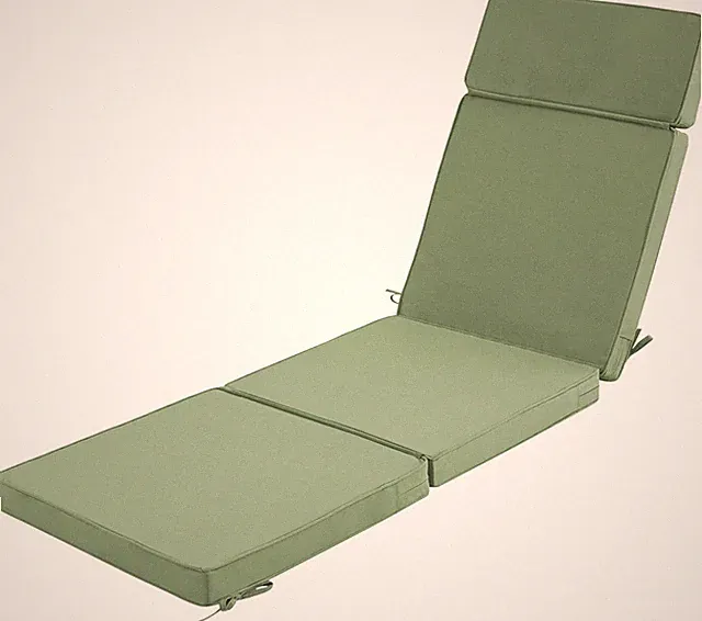 80 X 26 Inch Outdoor Chaise Lounge Cushion - Removable Cover, 4-Section Design