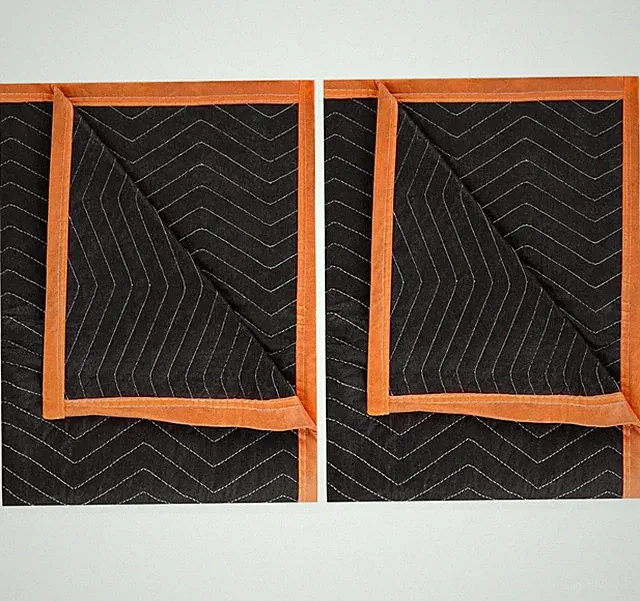 80x72 Heavy Duty Moving Blankets 2 Pack for Furniture Moving Protection
