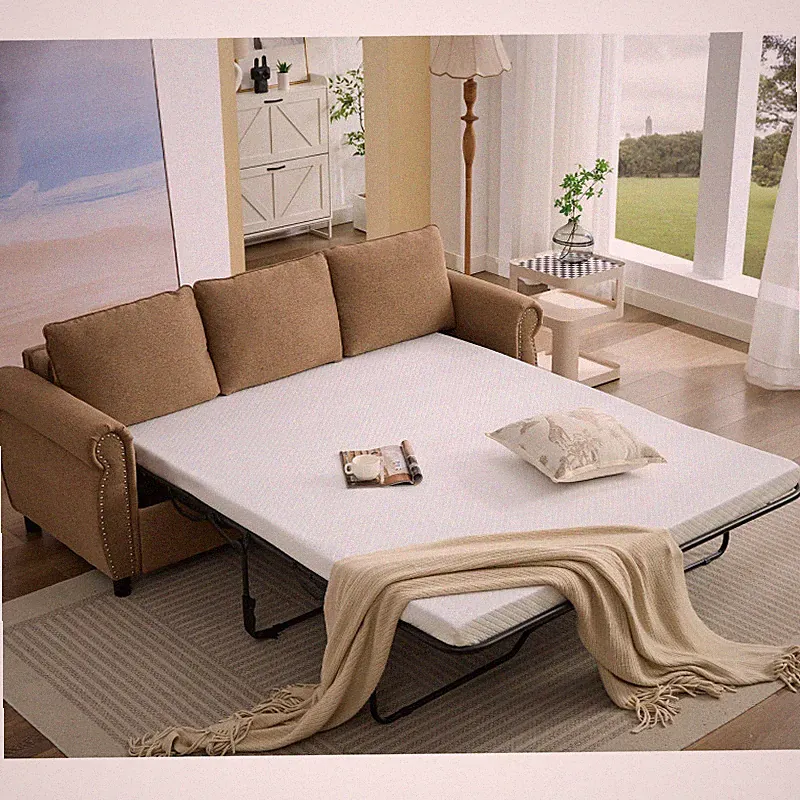 81.5" 2-in-1 Convertible Queen Sleeper Couch Bed,Modern 3 Seat Pull Out Sofa Bed