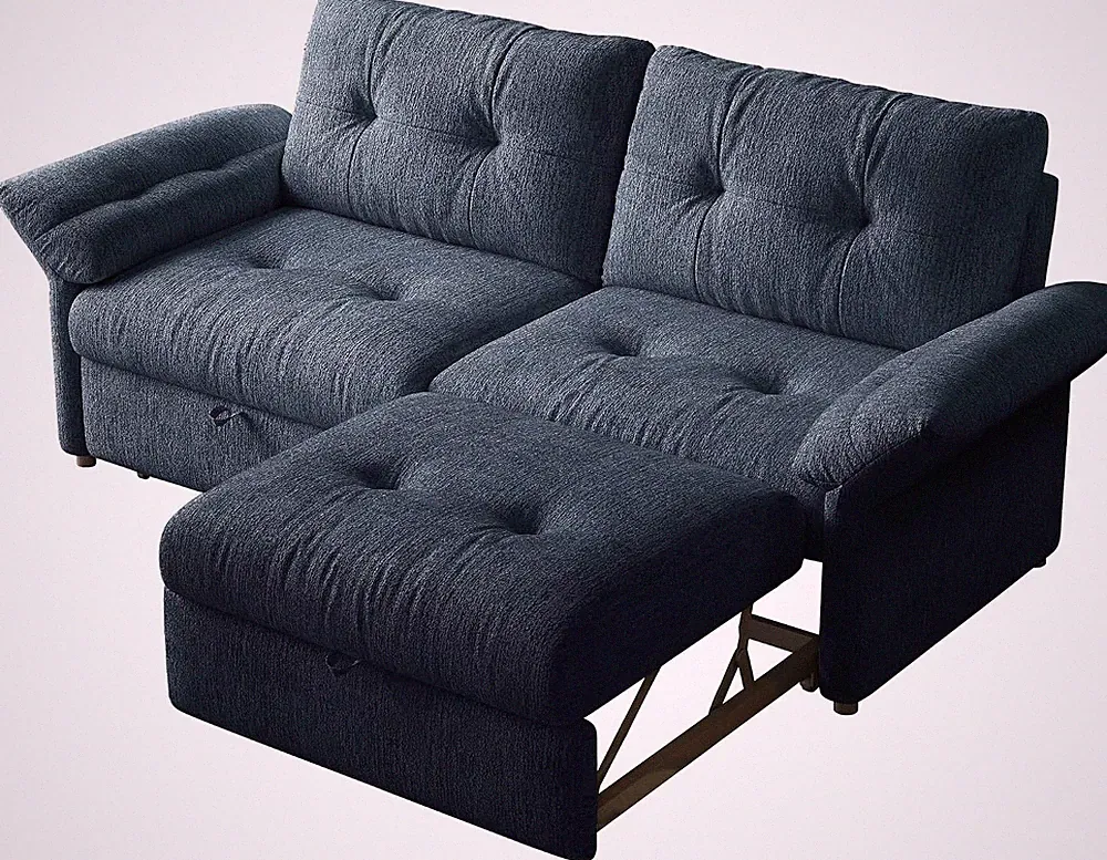 81.5" Modular Sectional Sofa with Pull-Out Bed, Convertible Sleeper Sofa Bed, Mo