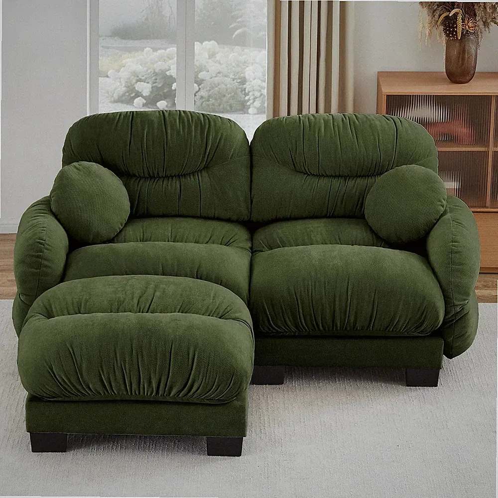 81.8" Cloud Modular Sectional Loveseat for Living Room, 2 Seater Couch with Sing