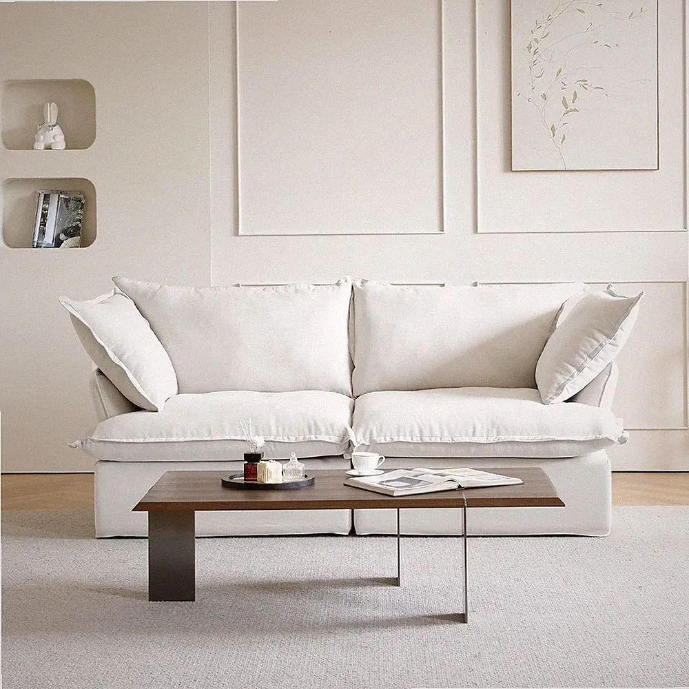 82.66" Cloud Couch for Living Room, Modular Sectional Sofa, Comfy Convertible Se