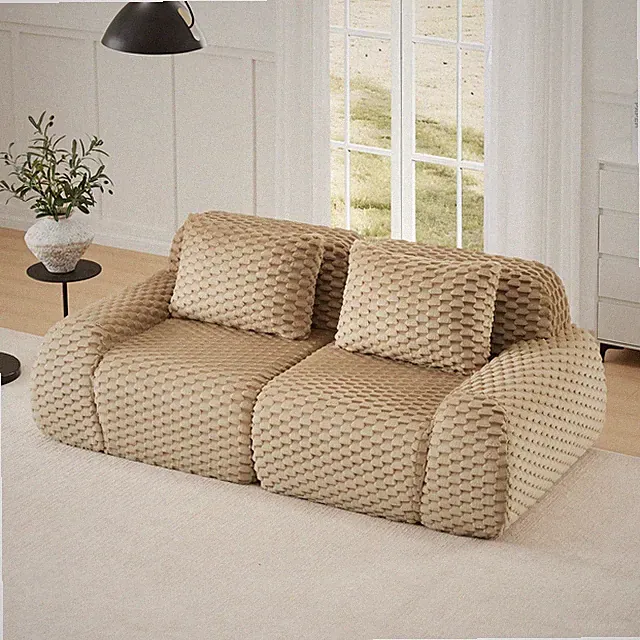 82" Modern Modular Sectional Sofa for Living Room,Flannelette Fabric,highly te