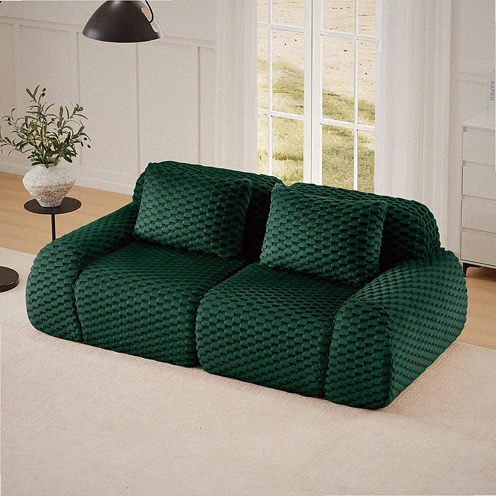 82" Modern Modular Sectional Sofa for Living Room,Flannelette Fabric,highly tex