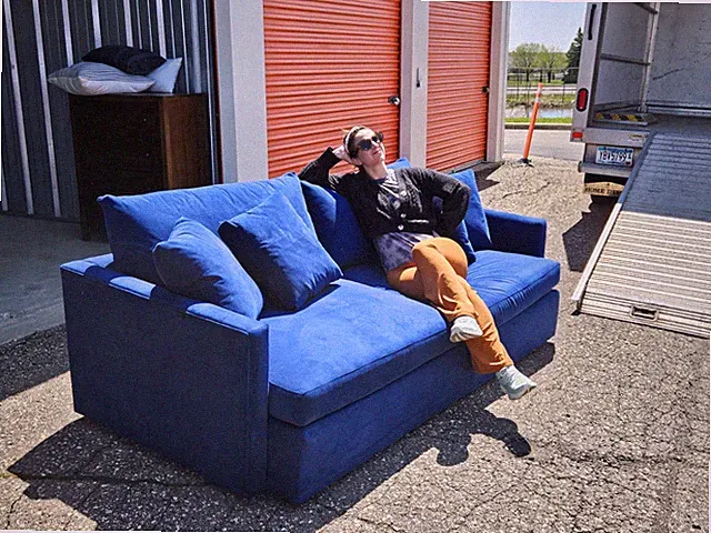 83" Crate & Barrel Microfiber Couch