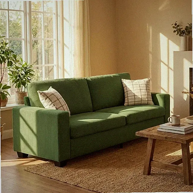 83" Modern Corduroy Sofa Couch, 2-3 Seat, Removable Washable Cushions
