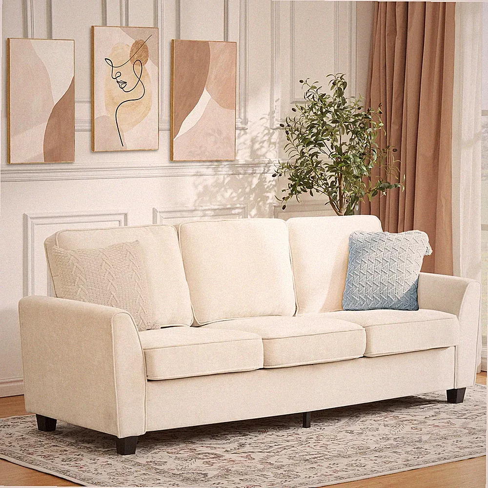 83" Oversized 3-Seater Sofa Couch Modern Deep Seat Loveseat Living Room Couches