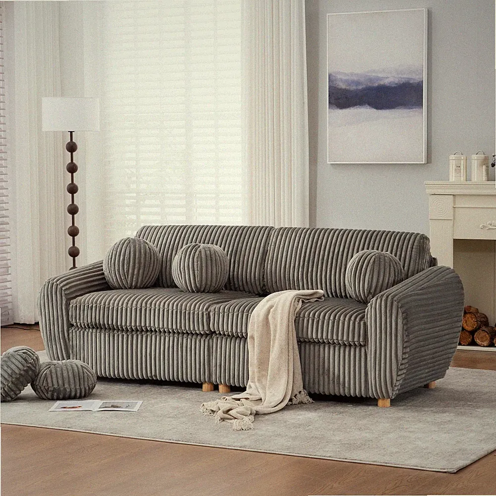 84" 2 Seater Loveseat Sofa Couch for Living Room Apatment Bedroom with Pillows