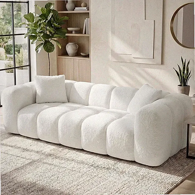 84" Boneless Couch No Assembly Required Loveseat Sofa Modern Deep Seat Cloud Cou