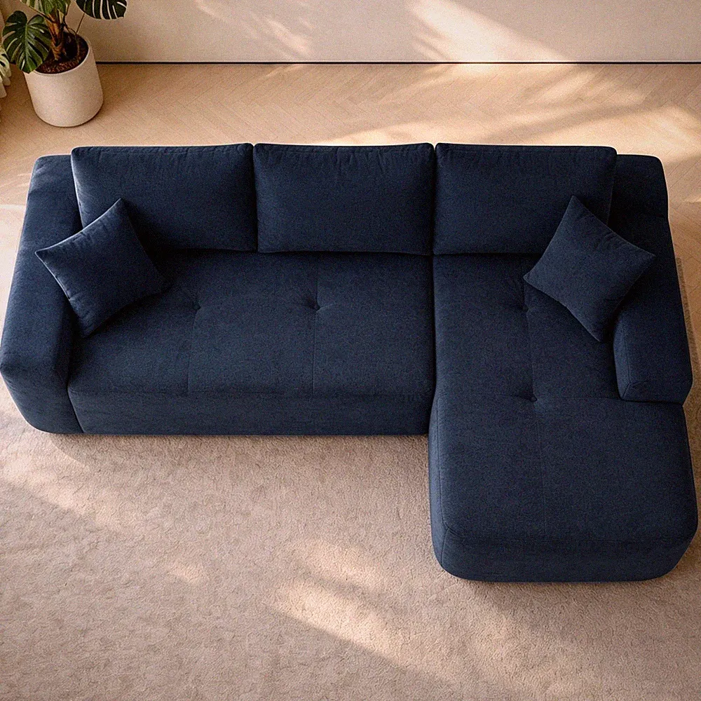 85" Cloud Sectional Couch w/L-Shape Chaise,Modern Modular Sofa w/Deep Seat,U