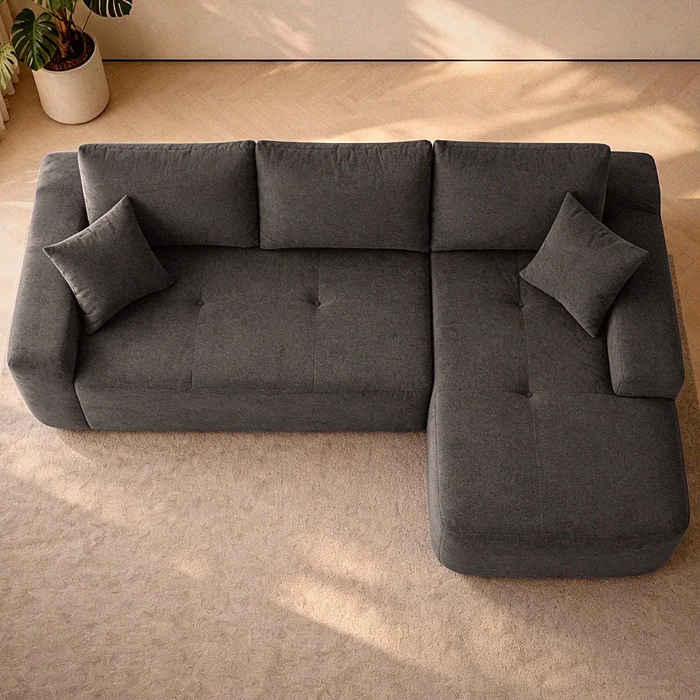85" Cloud Sectional Couch w/L-Shape Chaise,Modern Modular Sofa w/Deep Seat,Upho