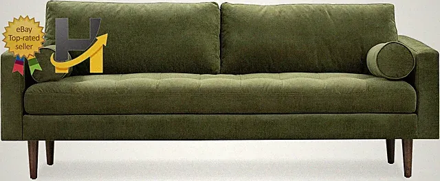 88.5" Sofa with Deep Seating Tailored Upholstered Finish Balanced Proportions