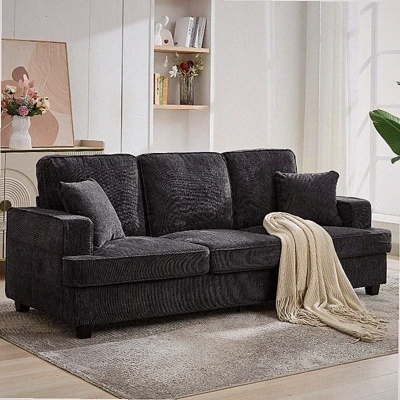 89" Couches for Living Room with Deep Seats 3 Seater Sofa Couch with Armrests