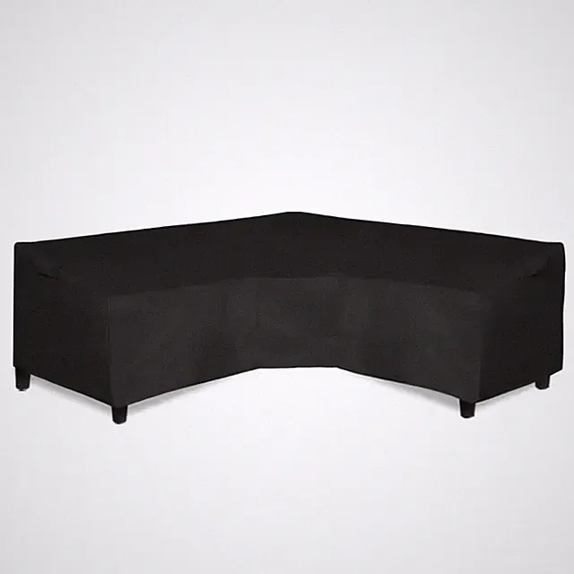 89 In. X 89 In. Heavy Duty 600D Waterproof Outdoor V-Shaped Sectional Sofa Cover