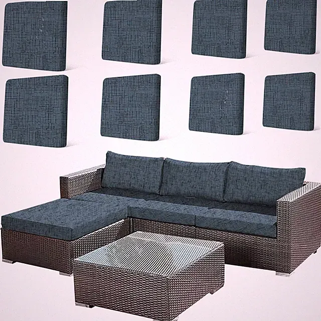 8Pcs Patio Cushion Covers Stretch Outdoor Couch Cover Replacement Cushions fo...