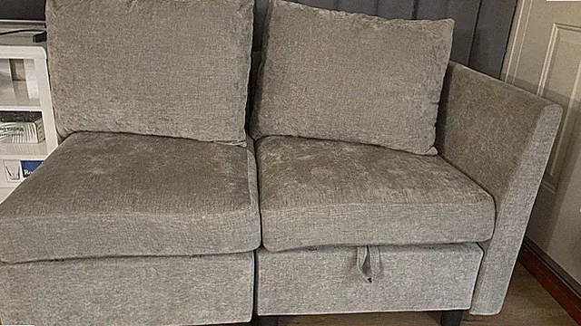 9 piece Gray Sectional Sofa with storage