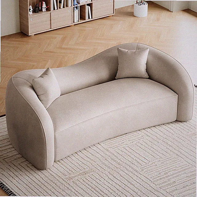 91" Chenille Sofa Couch 3 Seater Living Room Spring Foam Washable Pillow Covers