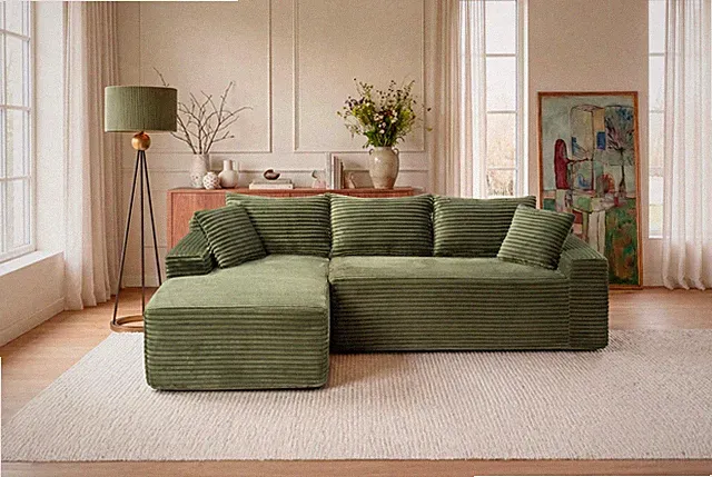 94.5" Cloud Modular Sectional Sofa Couch with L-Shape Chaise,Modern Minimali