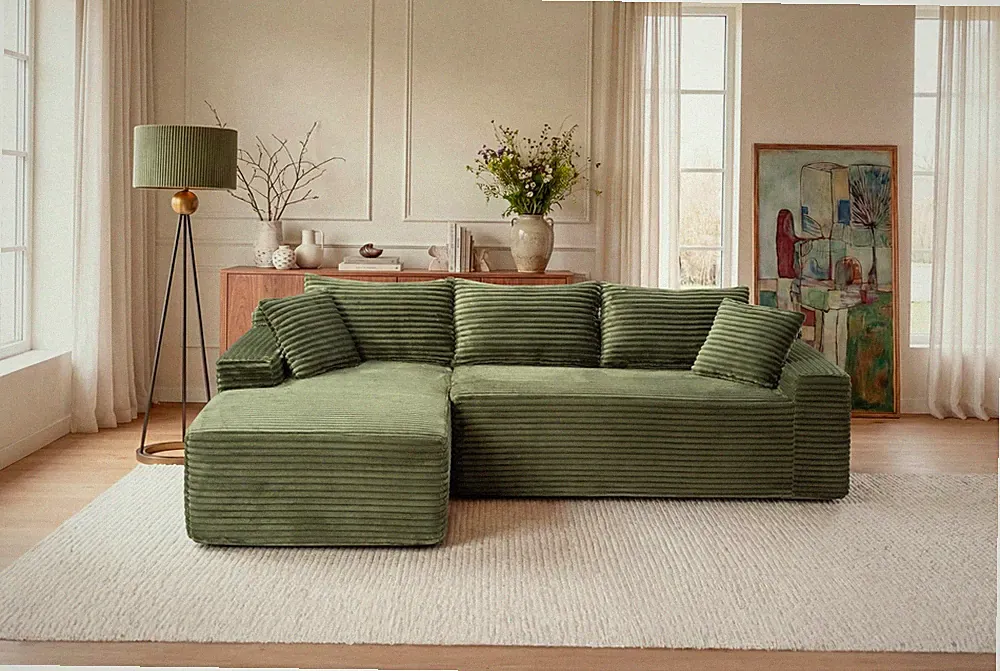 94.5" Cloud Modular Sectional Sofa Couchw/L-Shape Chaise,Modern Minimalist Upho